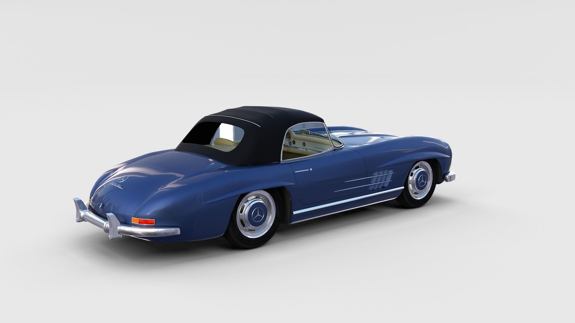 Mercedes 300SL with interior Pack 3D model_70