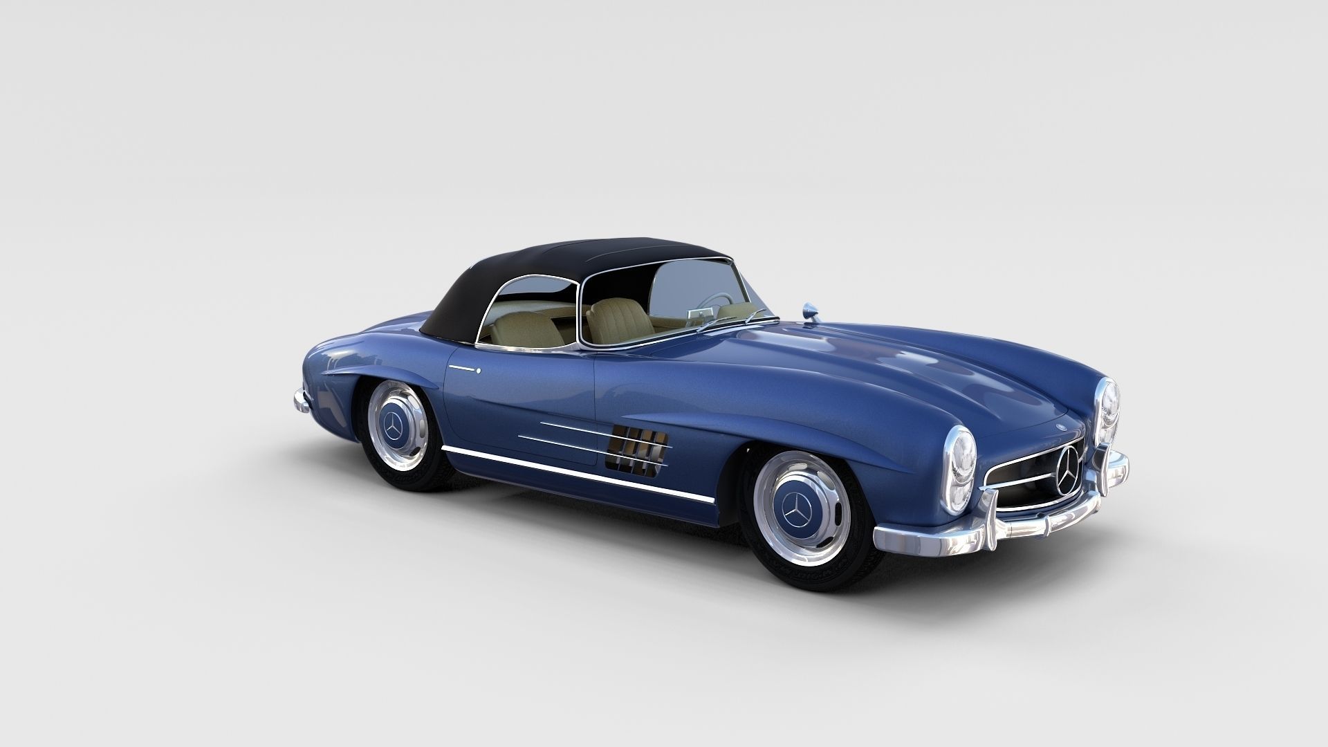Mercedes 300SL with interior Pack 3D model_55
