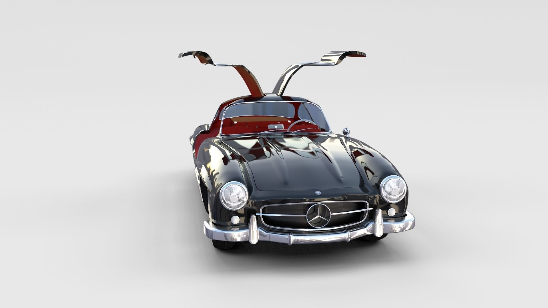 Mercedes 300SL with interior Pack 3D model_85
