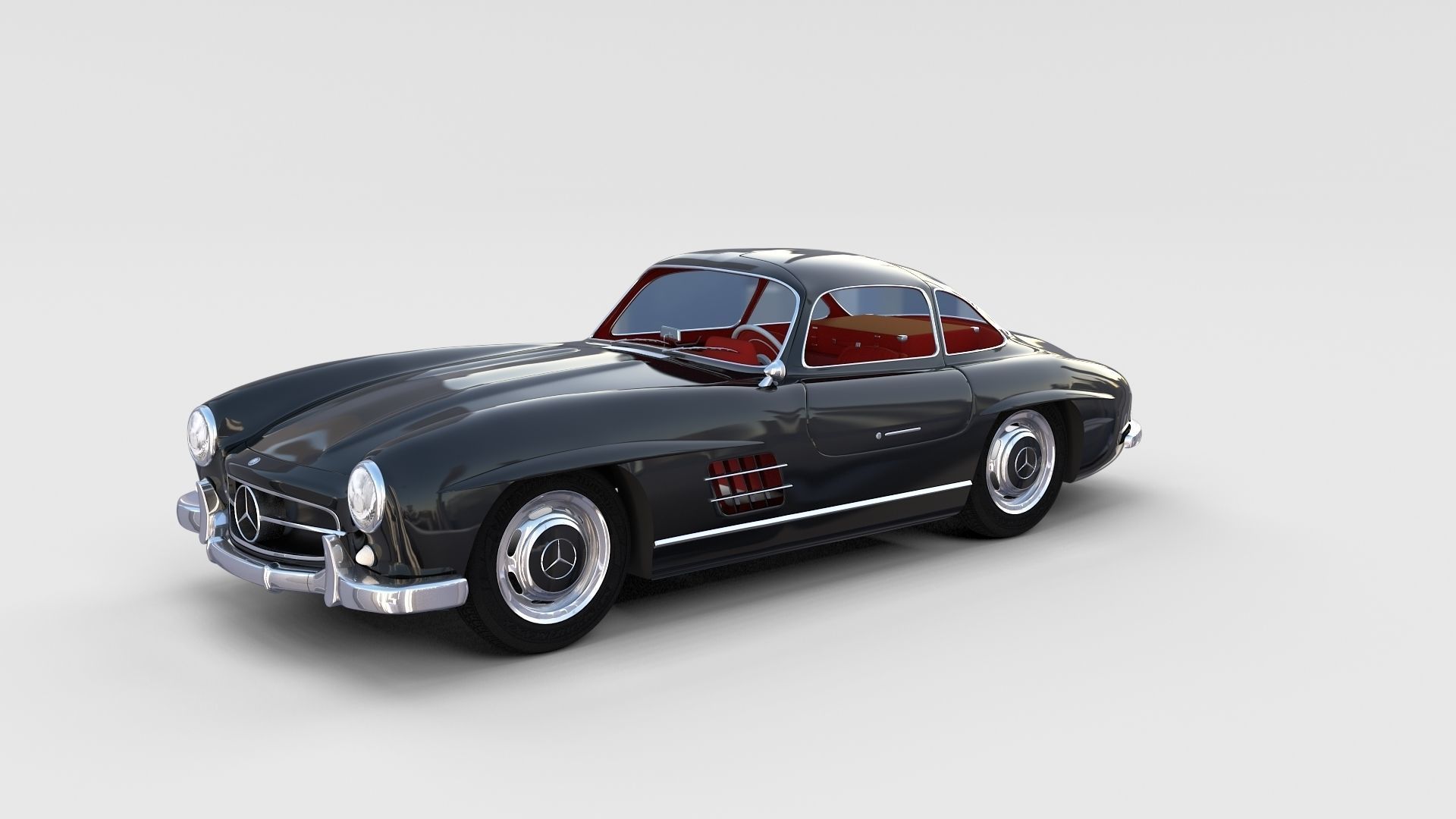 Mercedes 300SL with interior Pack 3D model_15