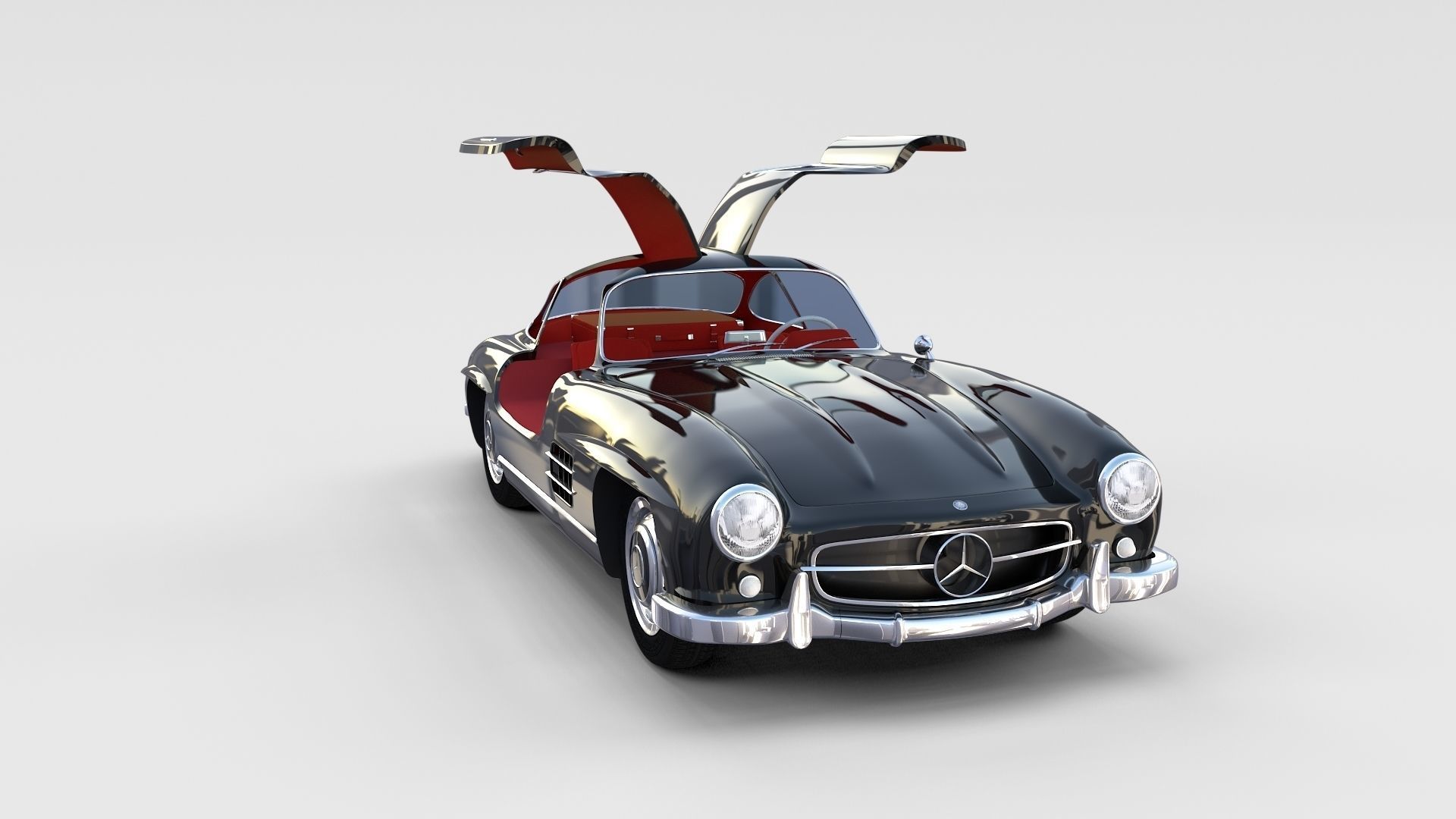 Mercedes 300SL with interior Pack 3D model_47