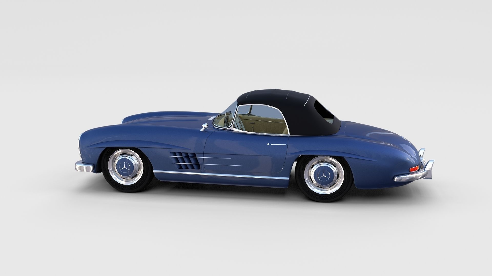 Mercedes 300SL with interior Pack 3D model_30