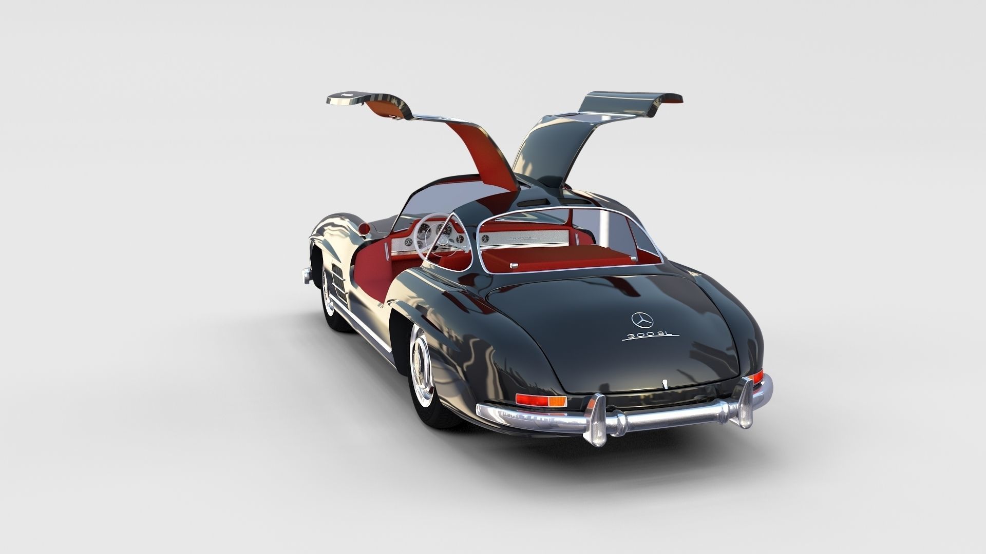Mercedes 300SL with interior Pack 3D model_94