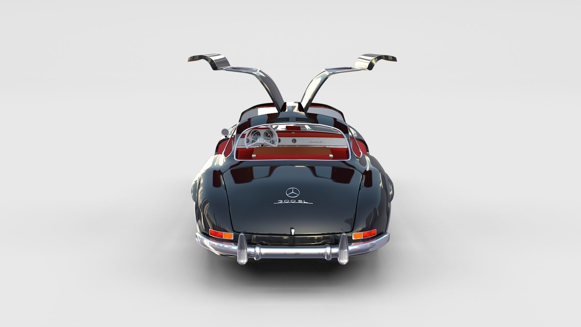Mercedes 300SL with interior Pack 3D model_110