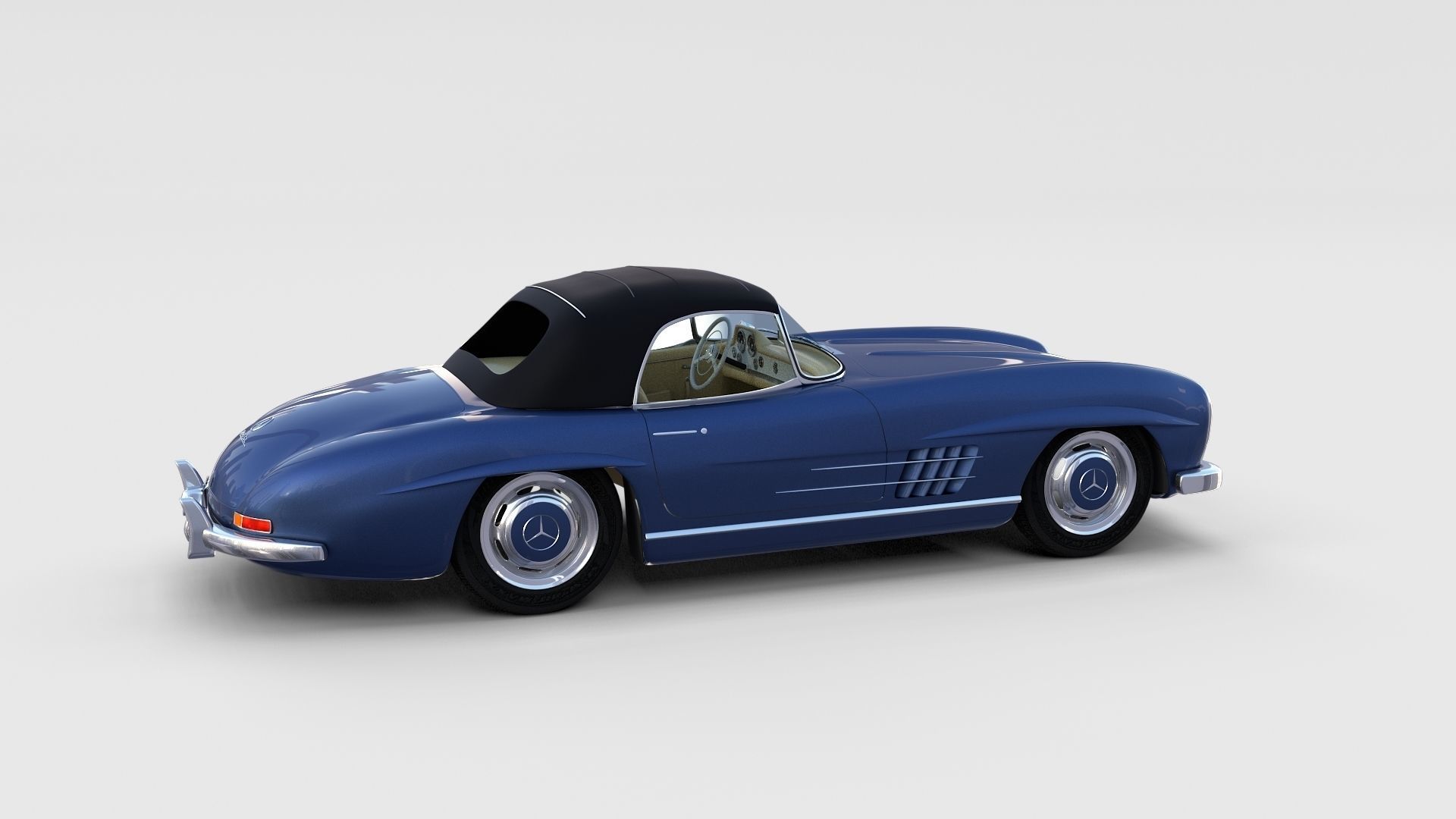 Mercedes 300SL with interior Pack 3D model_112