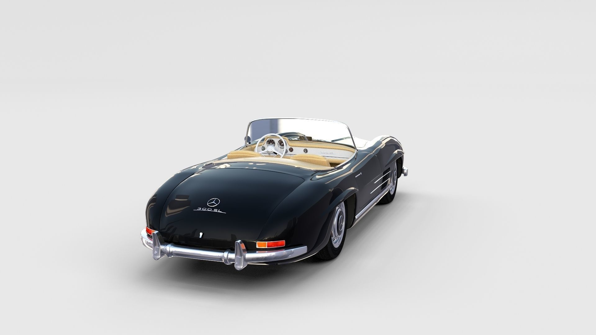 Mercedes 300SL with interior Pack 3D model_59