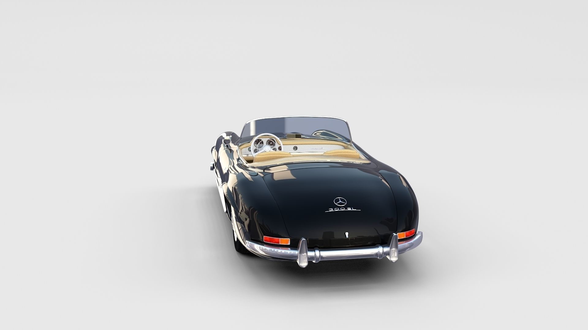 Mercedes 300SL with interior Pack 3D model_88