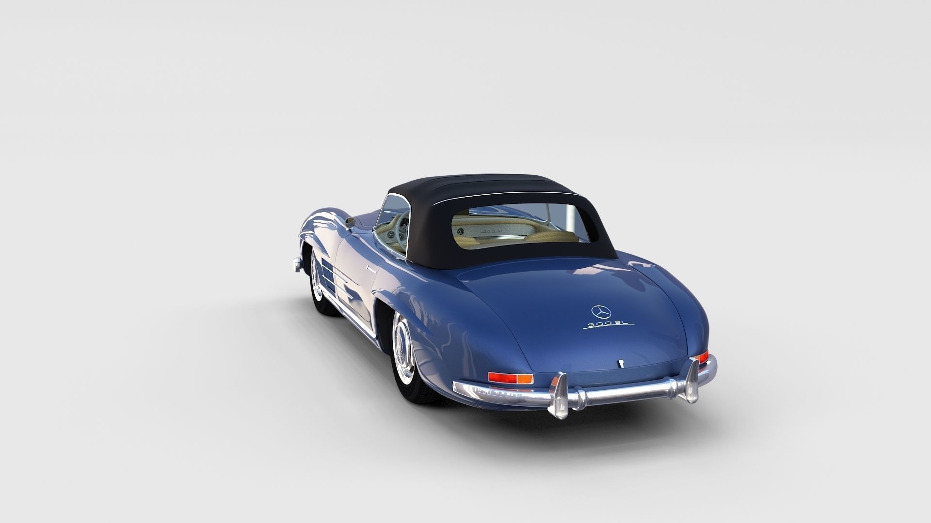 Mercedes 300SL with interior Pack 3D model_58