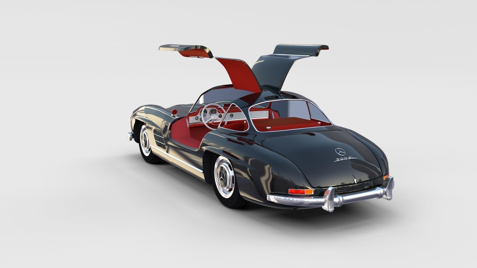 Mercedes 300SL with interior Pack 3D model_105