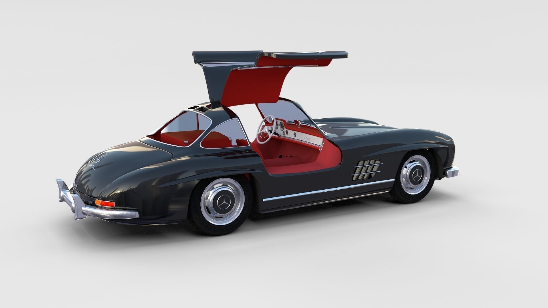 Mercedes 300SL with interior Pack 3D model_111