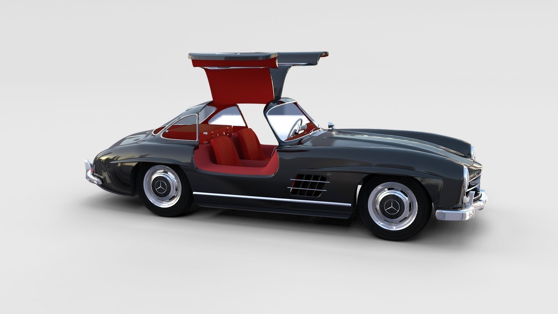 Mercedes 300SL with interior Pack 3D model_68