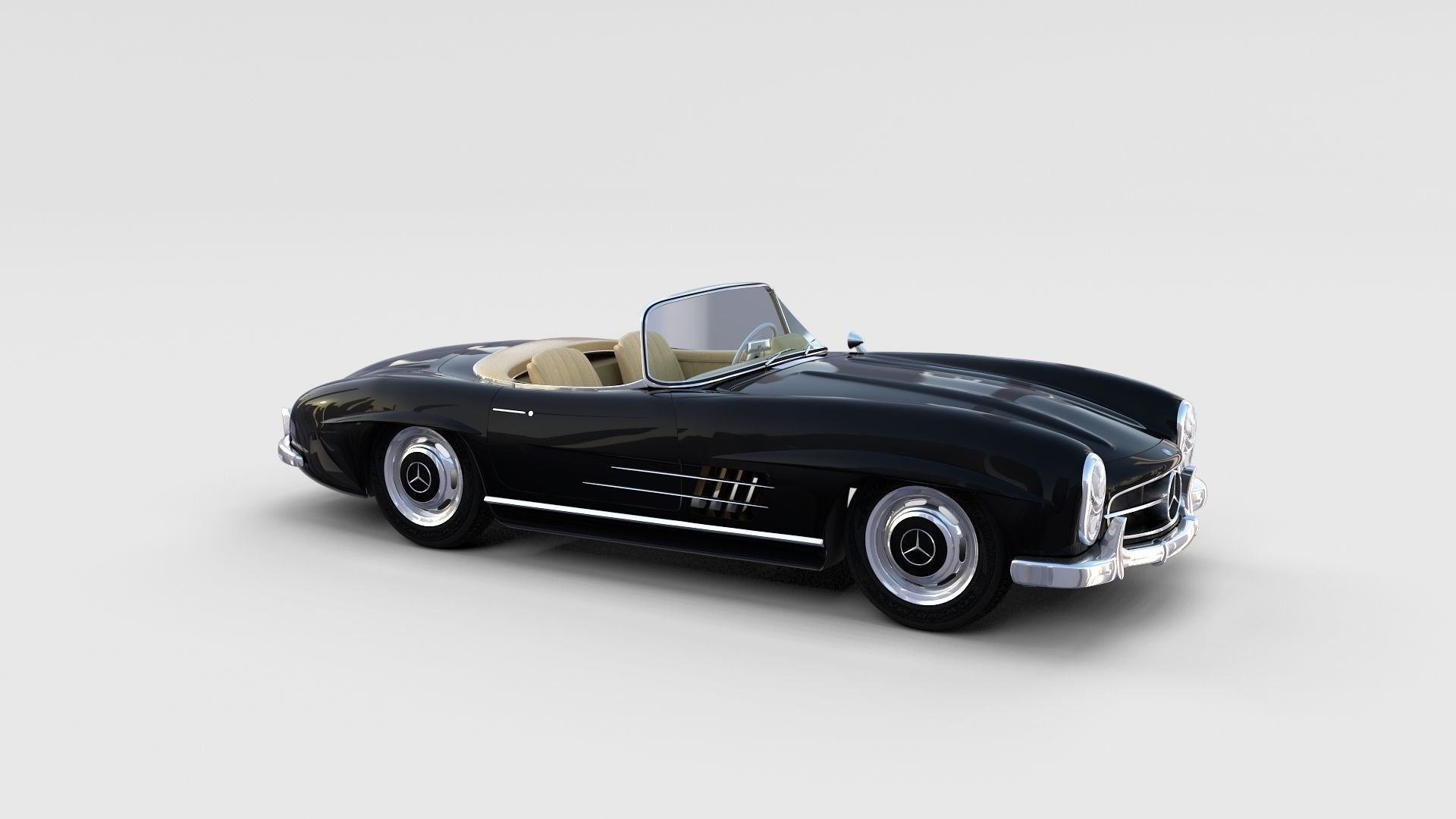 Mercedes 300SL with interior Pack 3D model_69