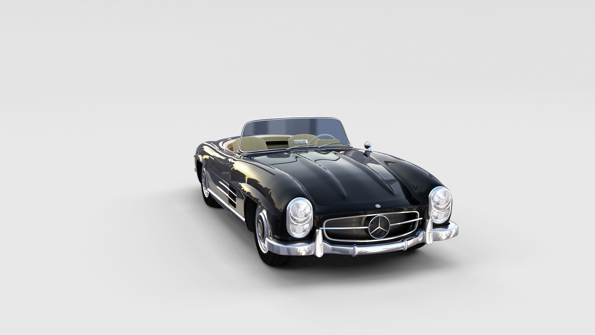 Mercedes 300SL with interior Pack 3D model_54