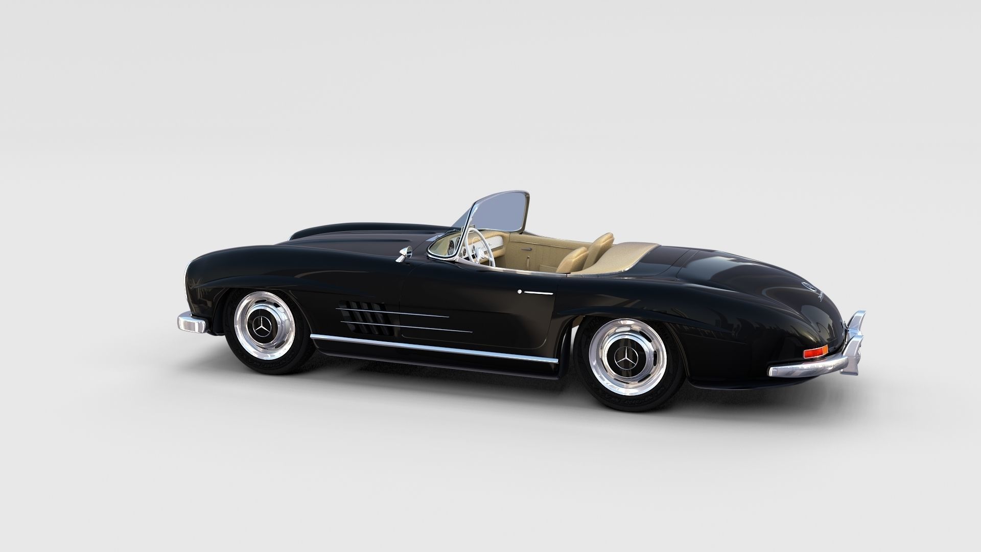 Mercedes 300SL with interior Pack 3D model_31