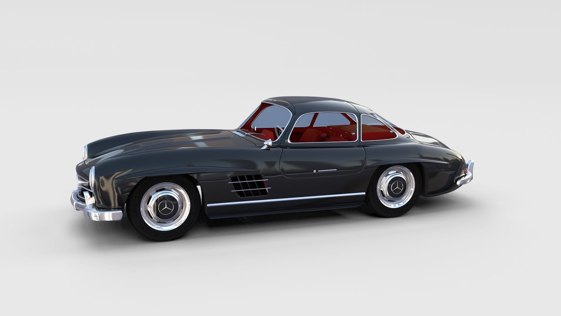Mercedes 300SL with interior Pack 3D model_21