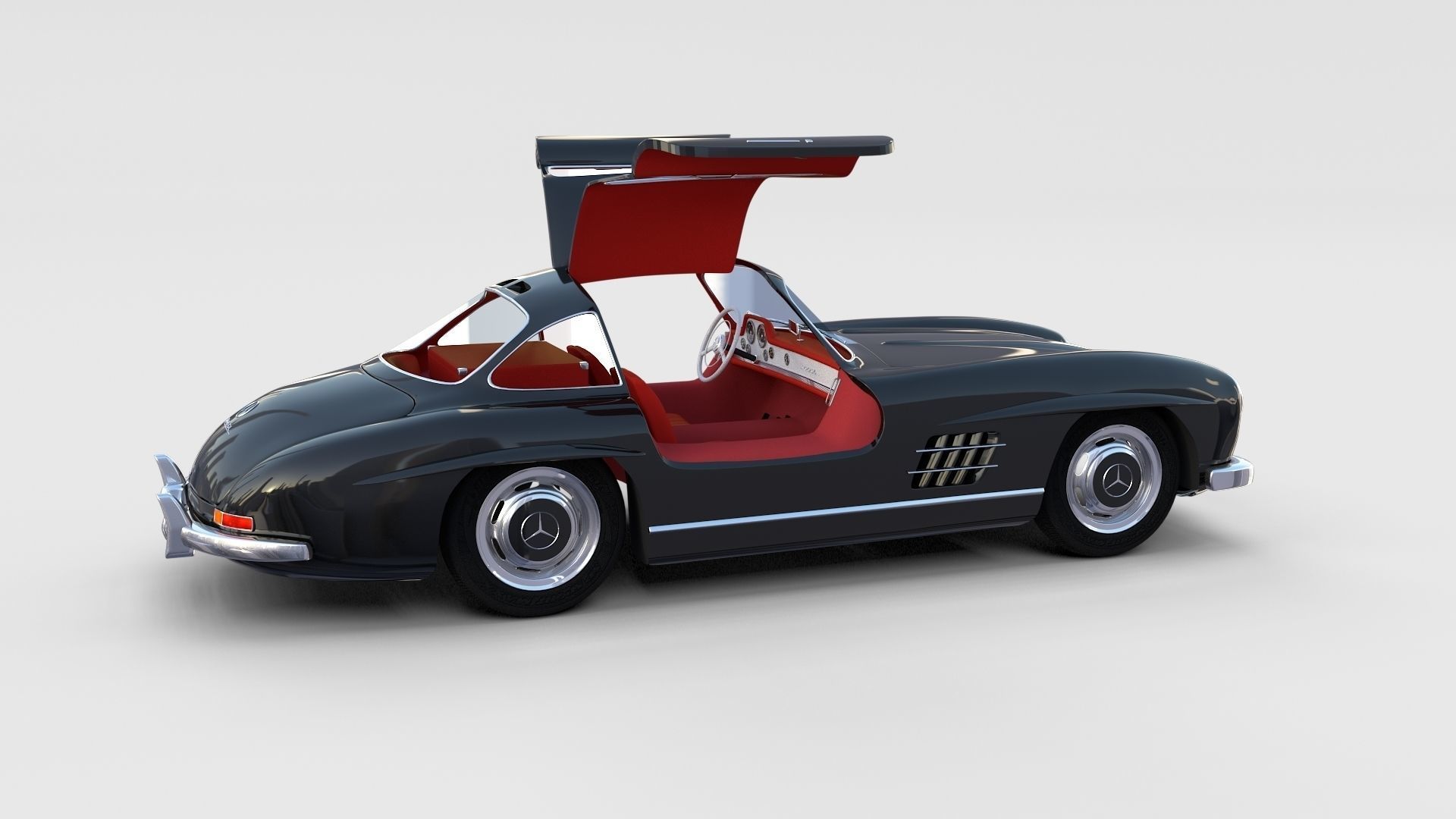 Mercedes 300SL with interior Pack 3D model_65