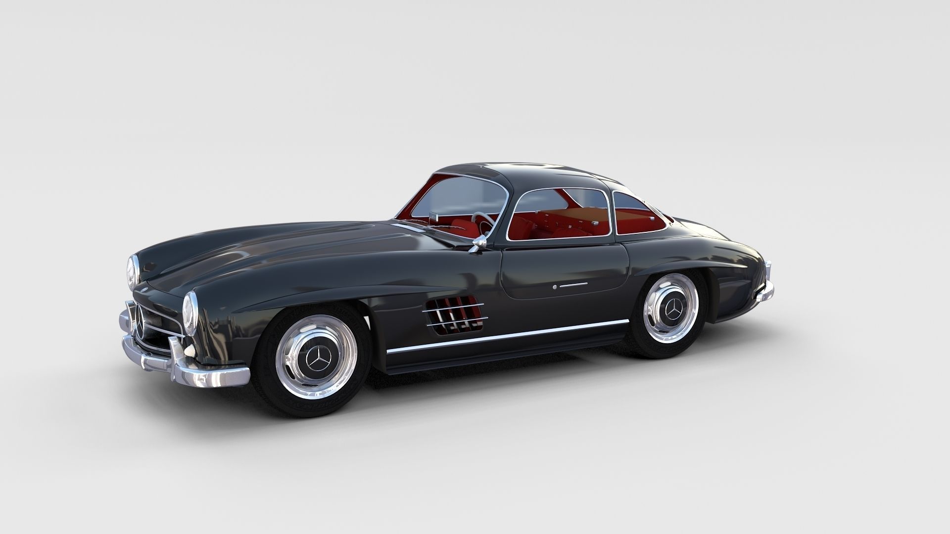 Mercedes 300SL with interior Pack 3D model_16