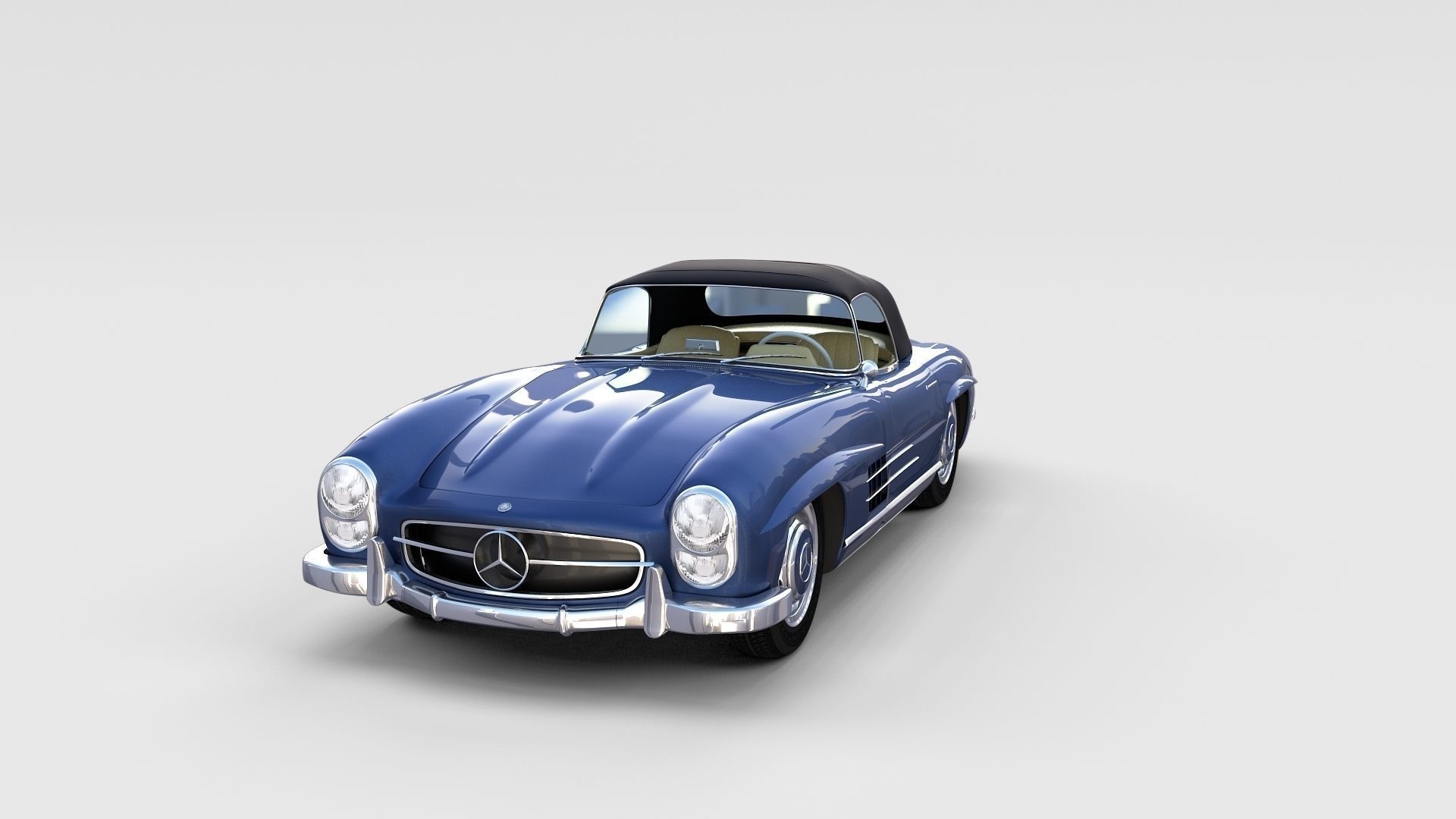 Mercedes 300SL with interior Pack 3D model_5