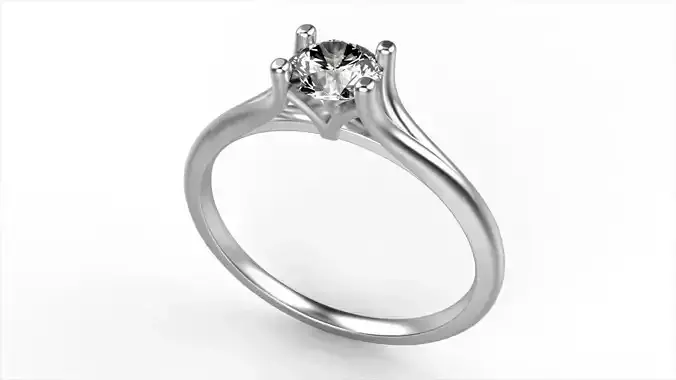 Round  diamonds  engagement ring