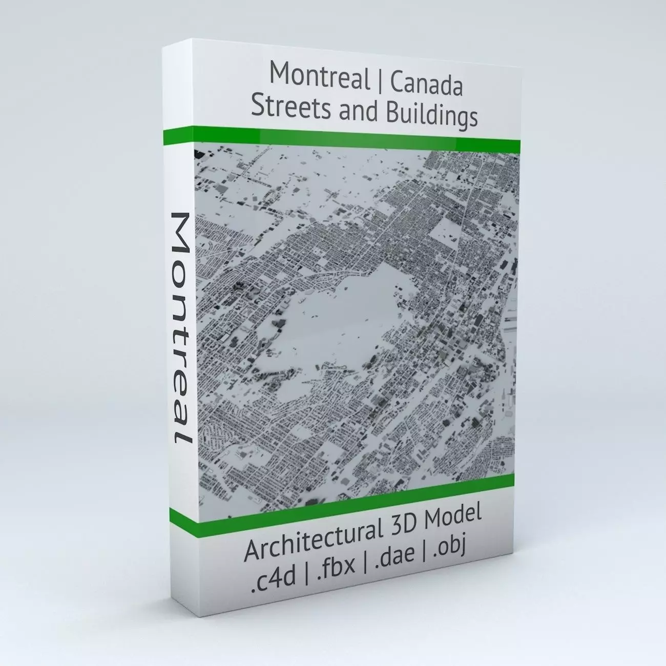 Montreal Streets and Buildings 3D model_0
