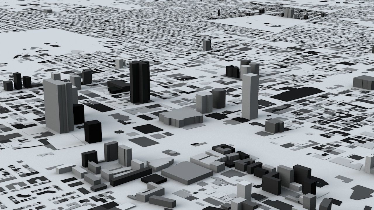 Montreal Streets and Buildings 3D model_5