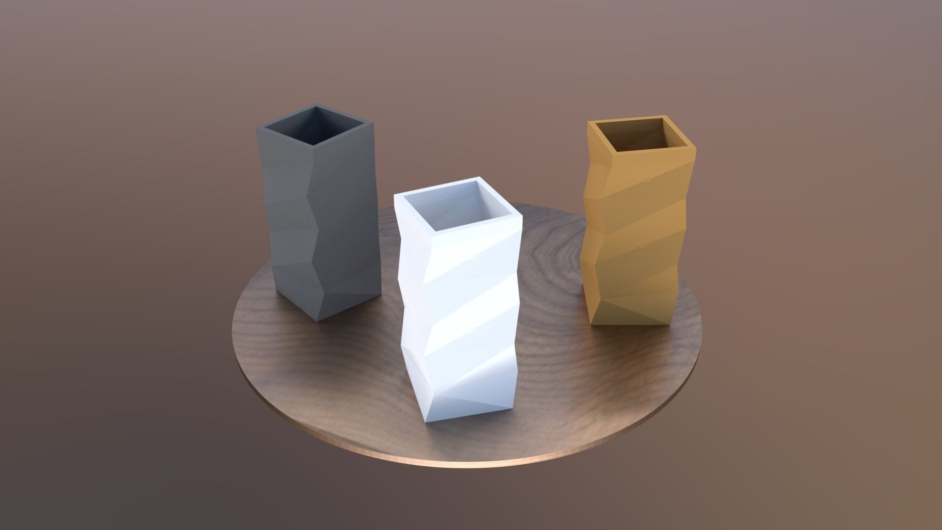 Modern vase model for 3D printing 3D print model_1