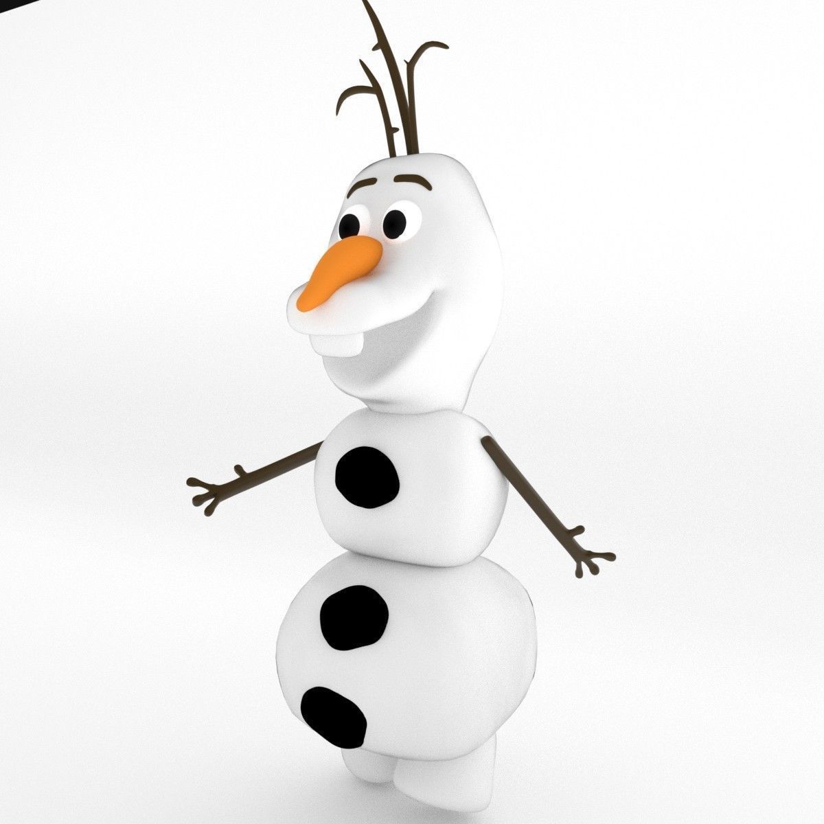Olaf from Frozen Free 3D model_2