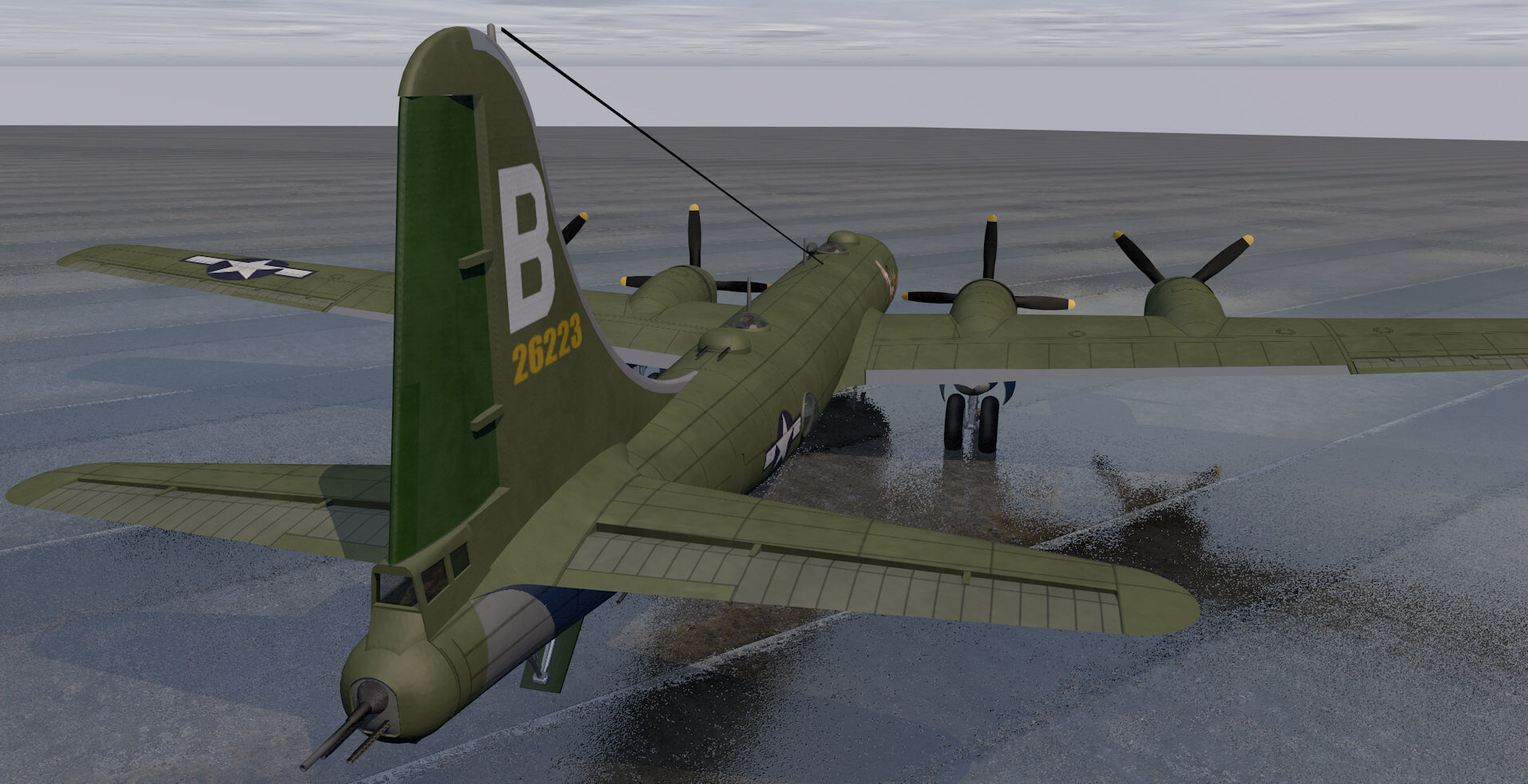 Boeing B-29 Superfortress 3D model_8