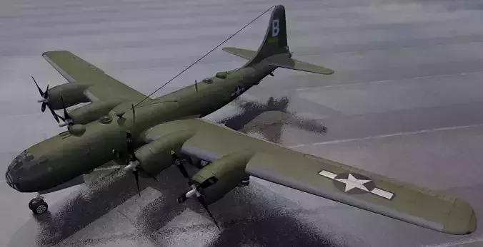 Boeing B-29 Superfortress 3D model