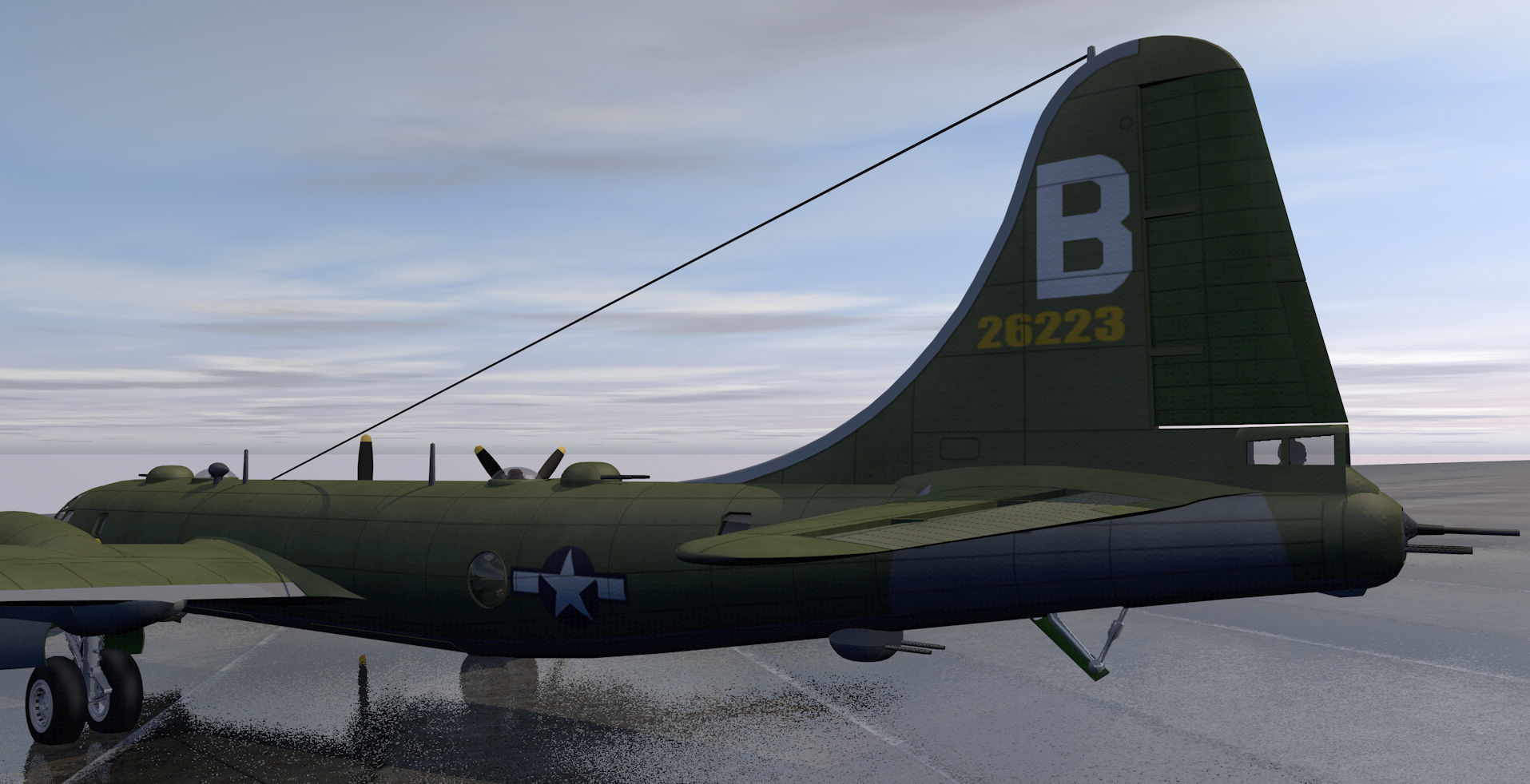Boeing B-29 Superfortress 3D model_6