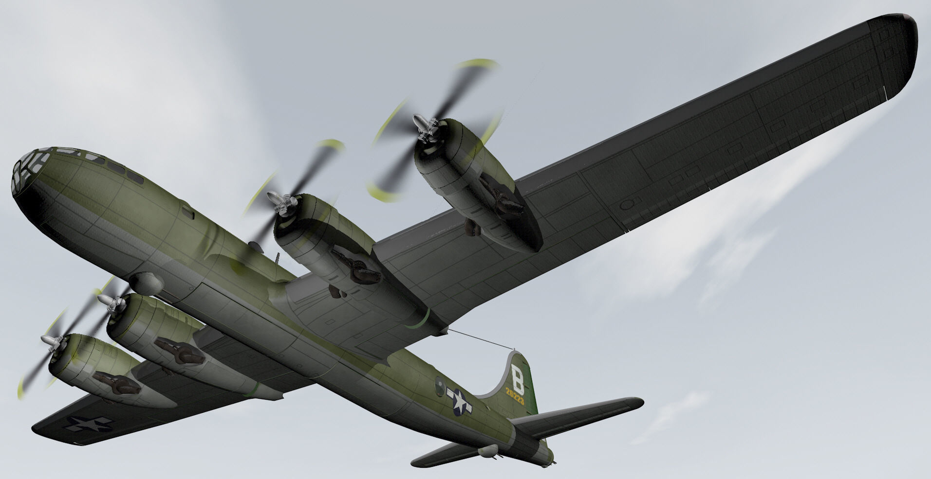 Boeing B-29 Superfortress 3D model_13