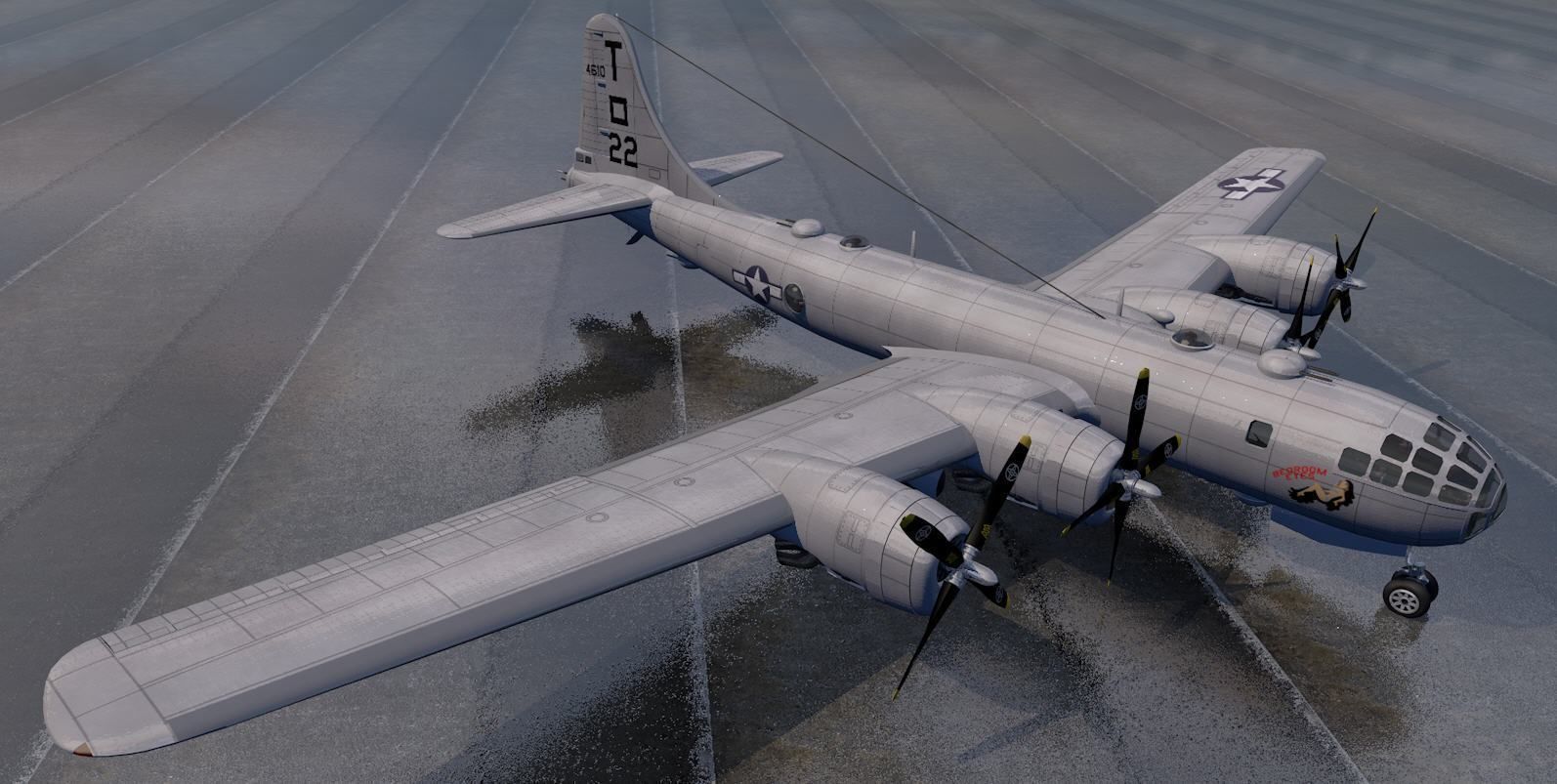 Boeing B-29 Superfortress 3D model_1