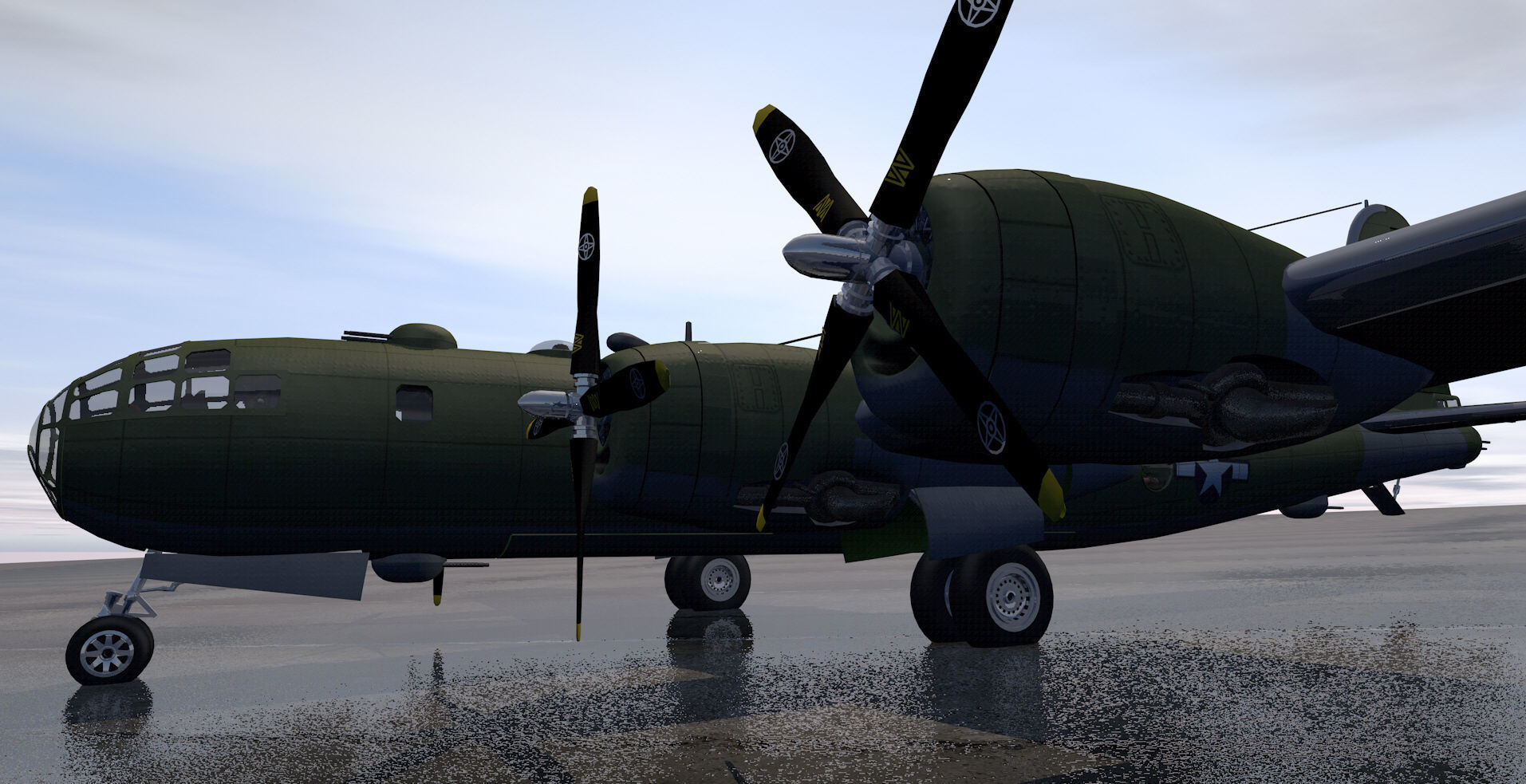 Boeing B-29 Superfortress 3D model_5