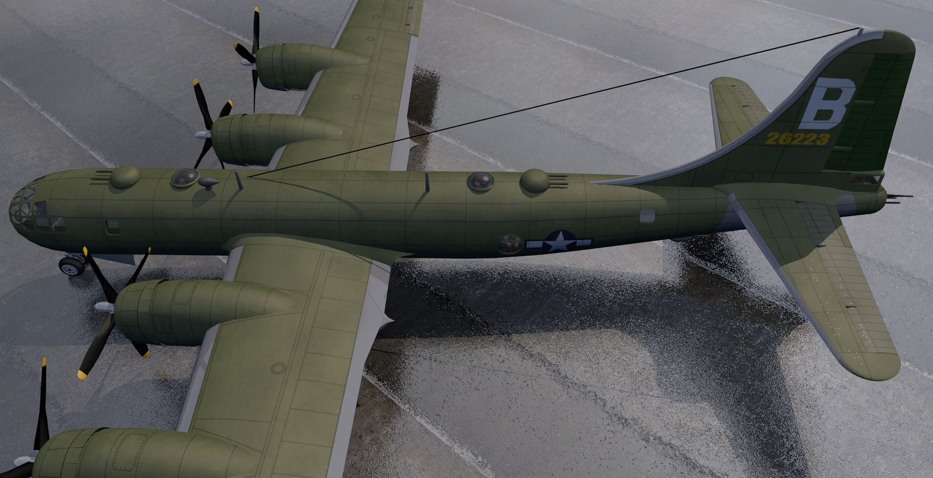 Boeing B-29 Superfortress 3D model_9