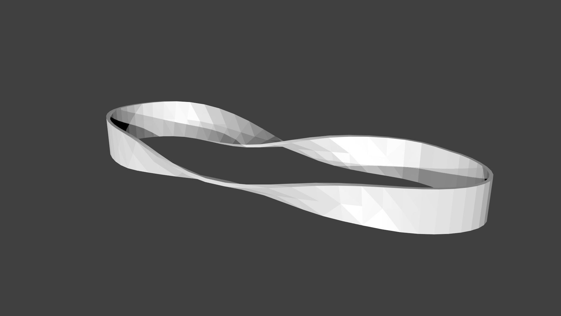 Classic mobius strip 3D print model_1