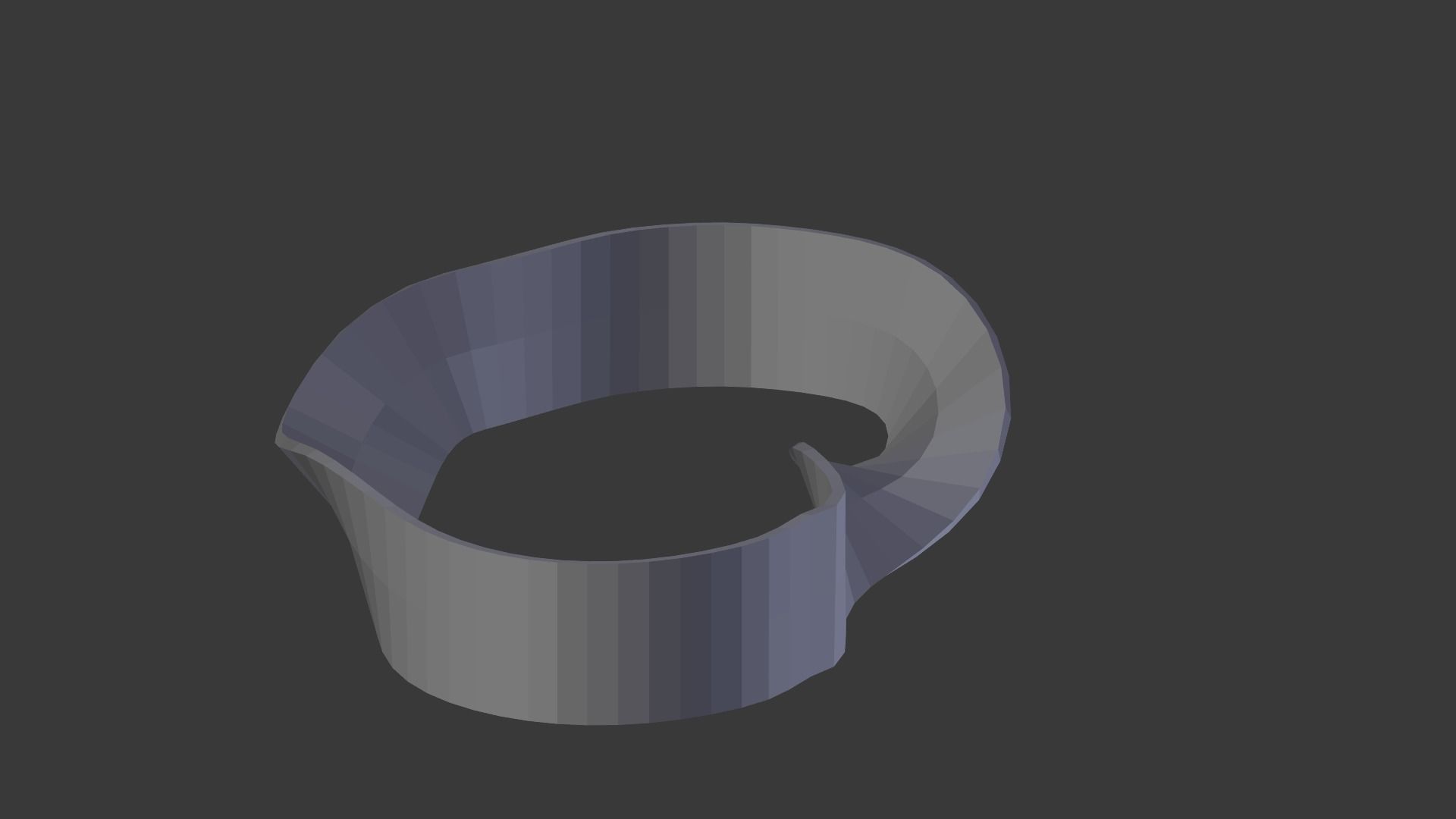 Classic mobius strip 3D print model_5
