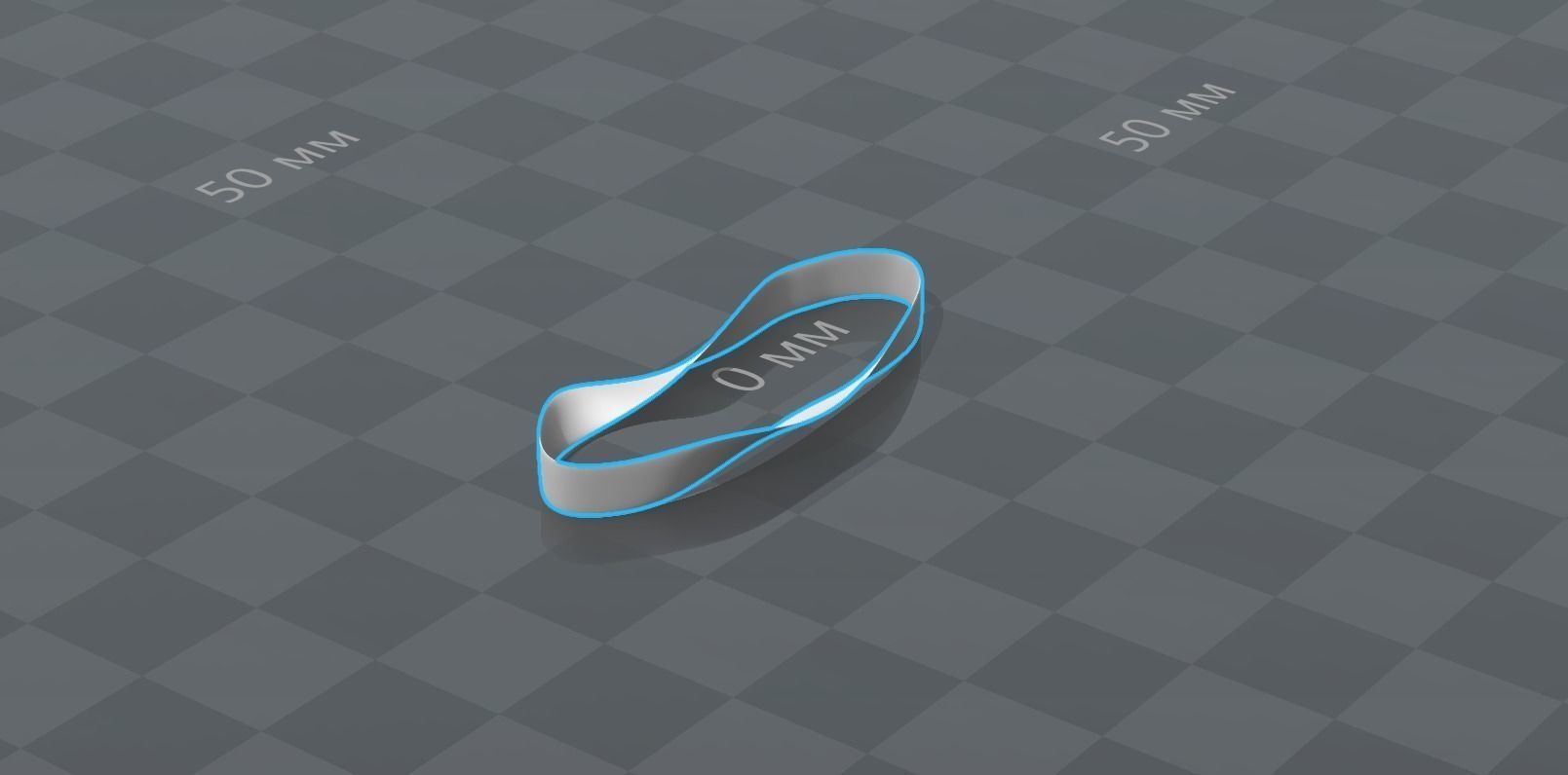 Classic mobius strip 3D print model_12