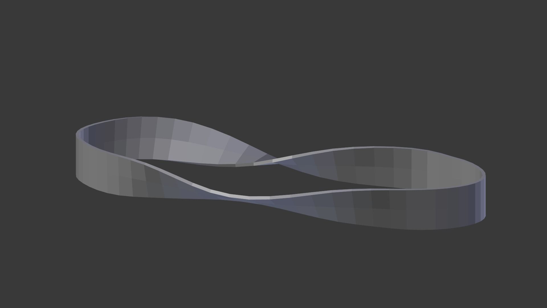 Classic mobius strip 3D print model_2