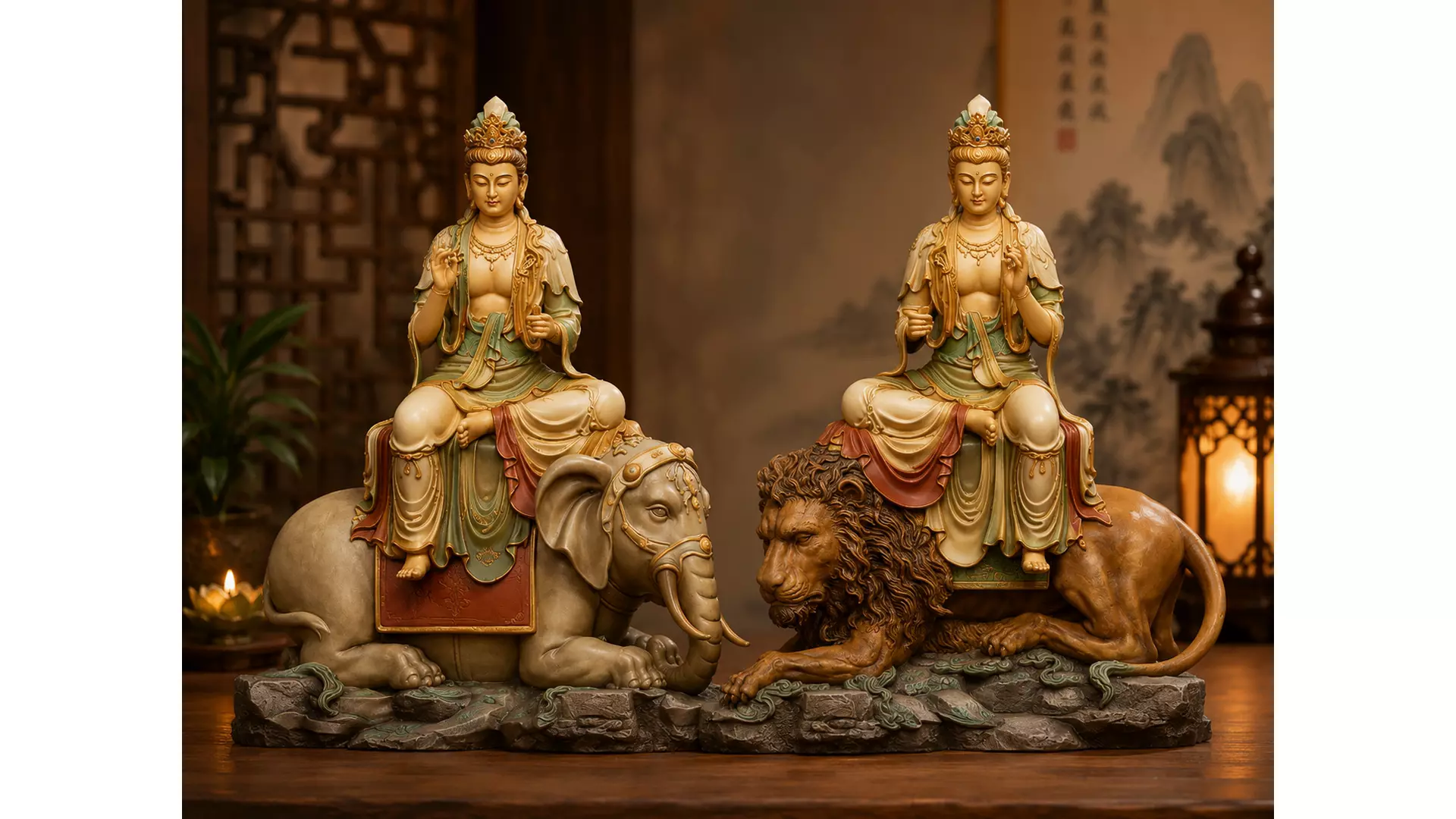 Samantabhadra Manjushri Bodhisattva 3D Scanning STL Printable... 3D print model