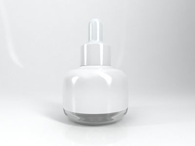 4 Cosmetic Bottle - Dropper and Box 3D model_9