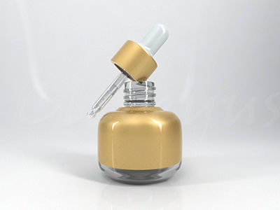 4 Cosmetic Bottle - Dropper and Box 3D model_8