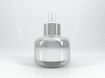 4 Cosmetic Bottle - Dropper and Box 3D model_7