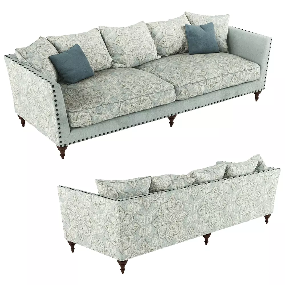 Sofa Victory Classic 1 Low-poly 3D model