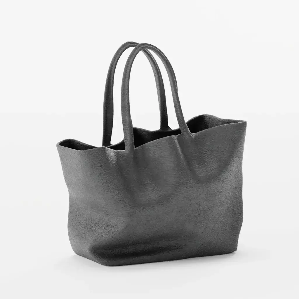 Black Leather Tote Free 3D model