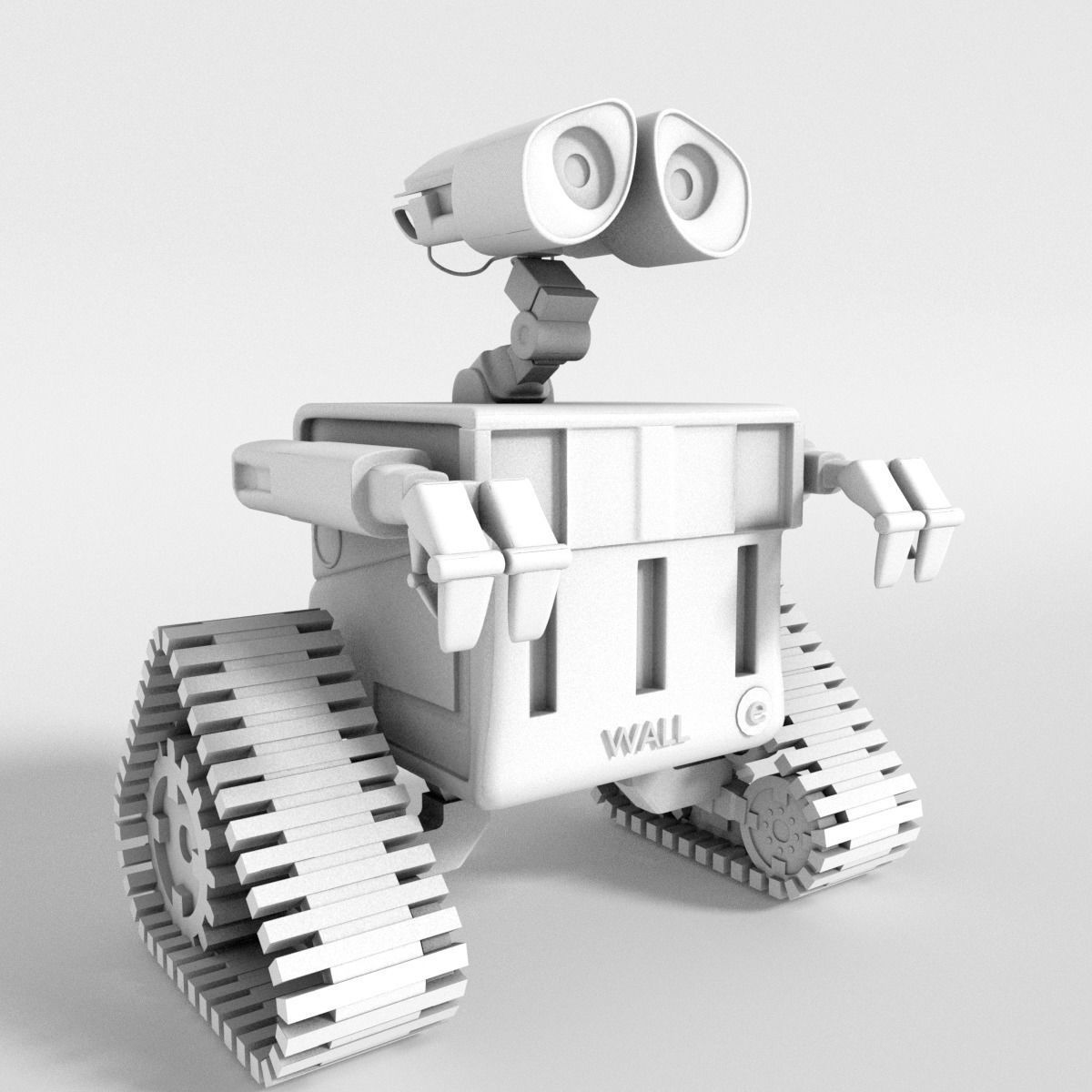 Wall E robot Free 3D model_1