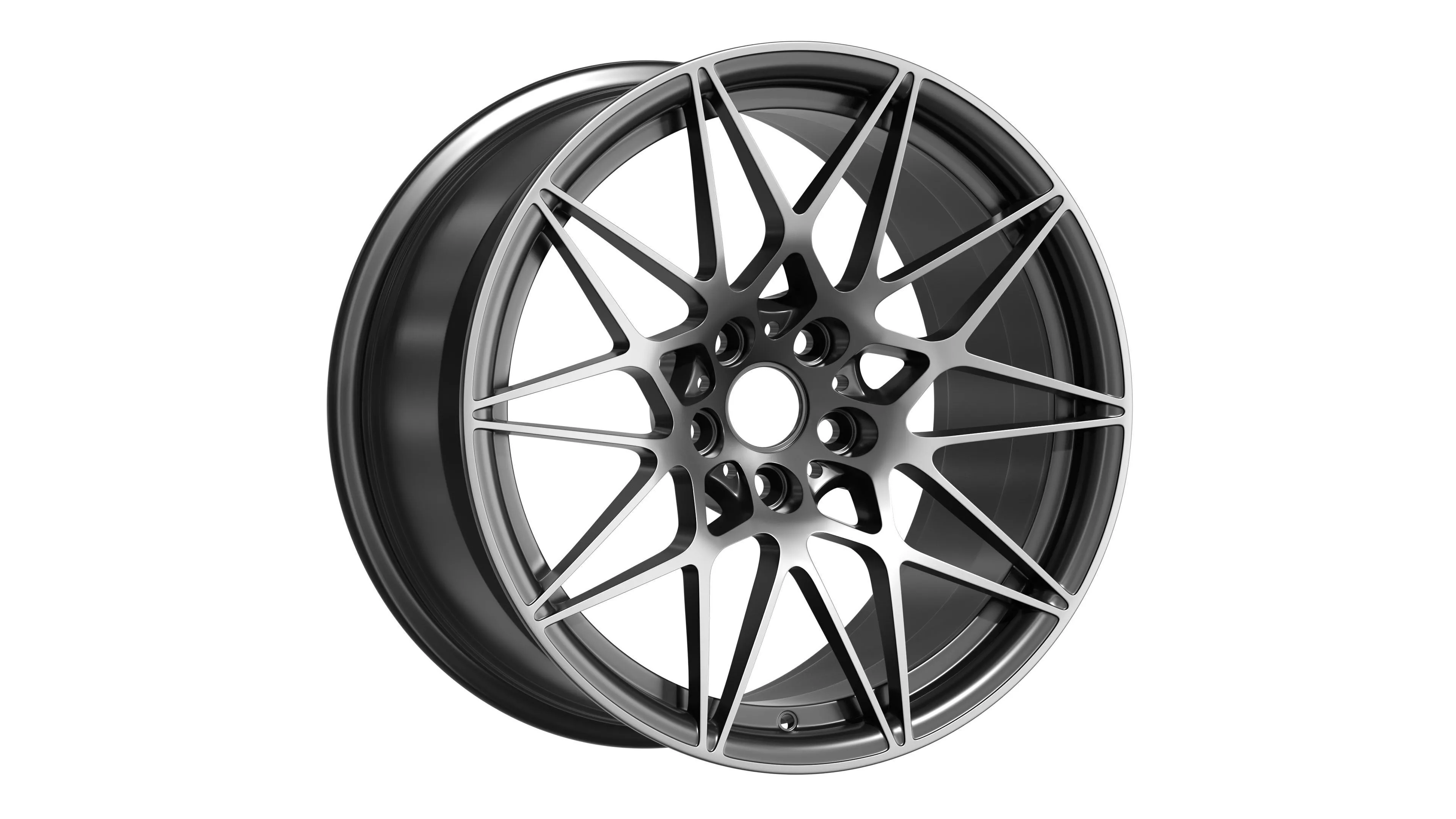 FORGED SPORT CAR WHEEL Low-poly 3D model
