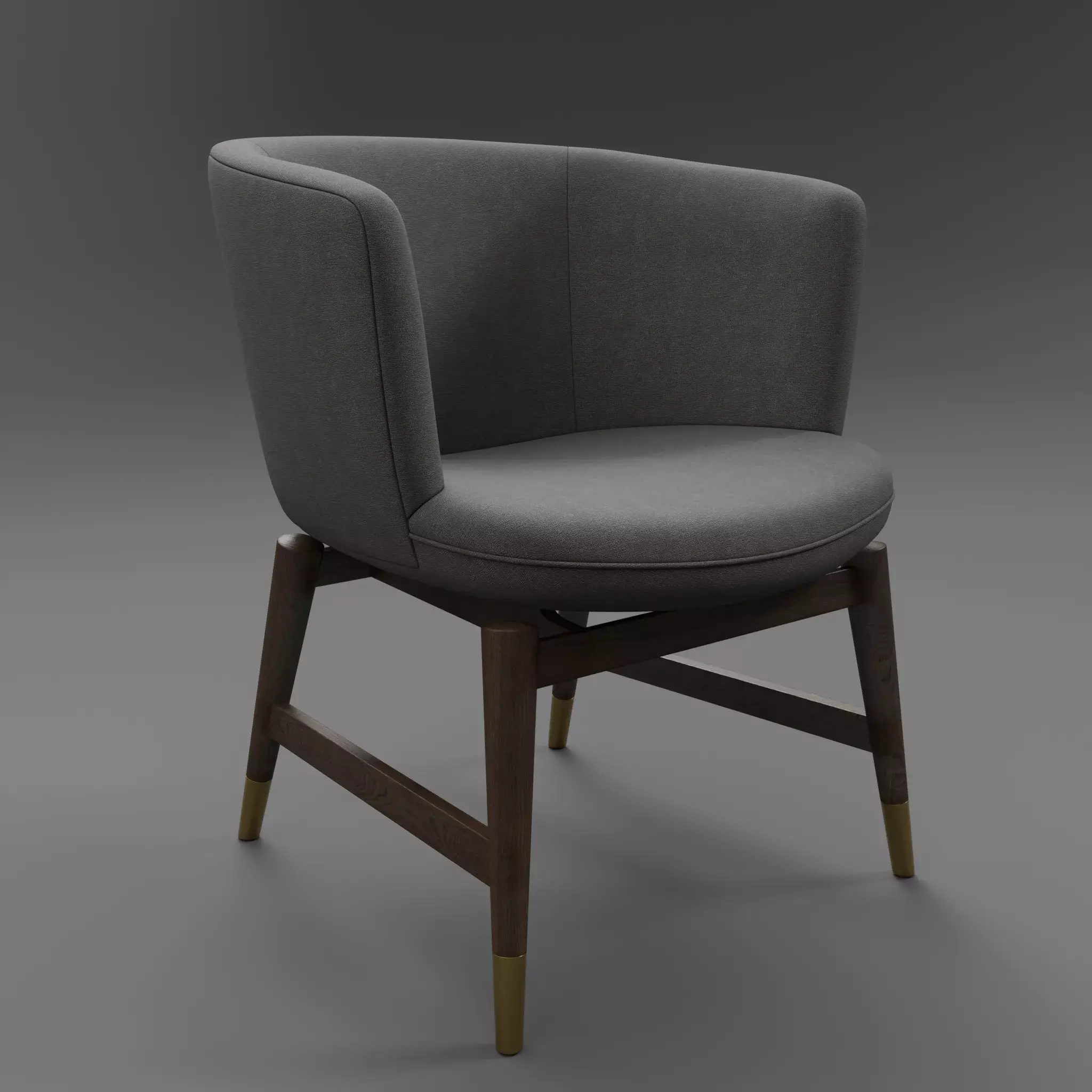 Baker Coupe Dining Chair Free 3D model