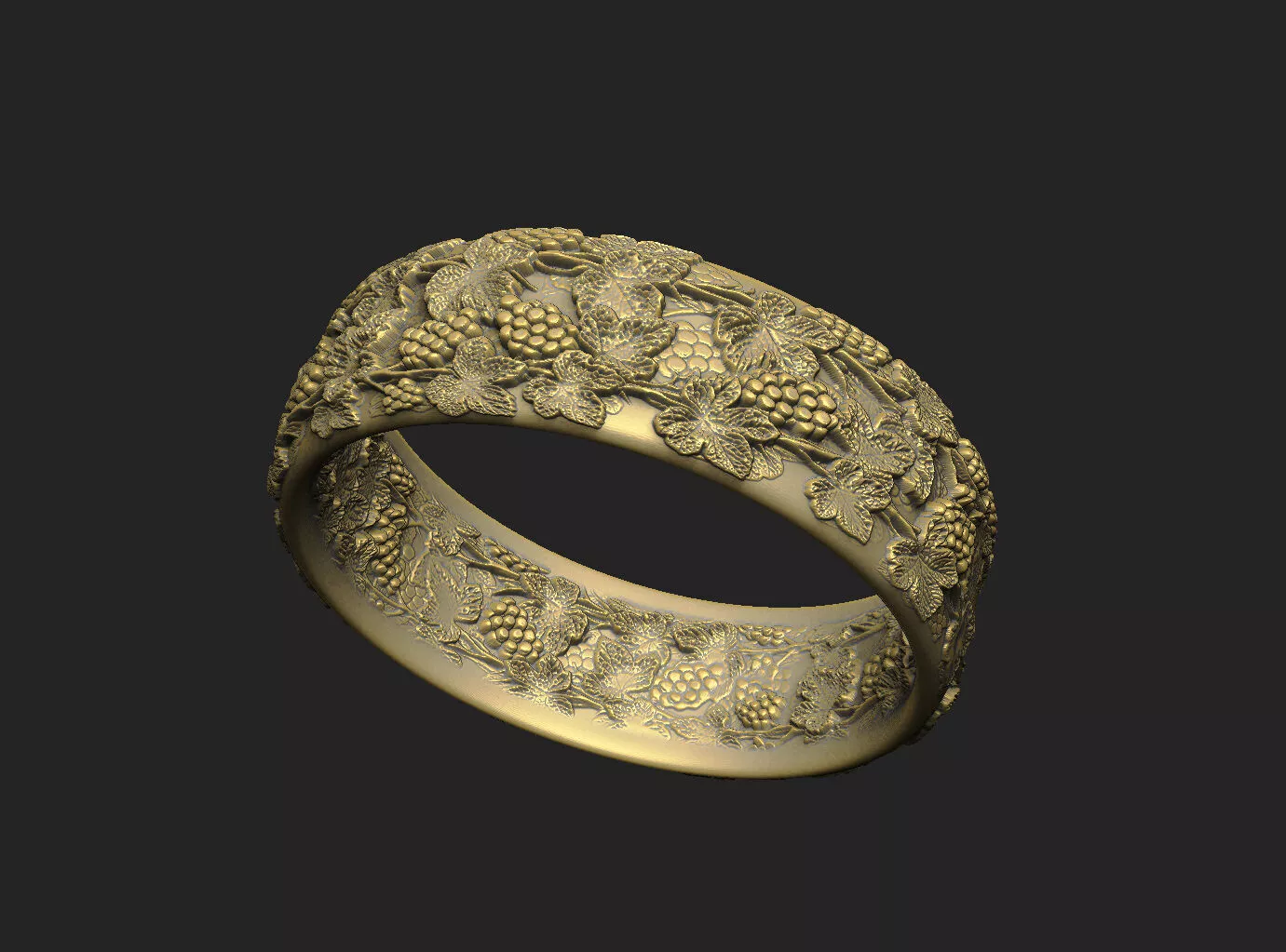 double-sided-relief inner-engraving-ring fully-textured 3D print model