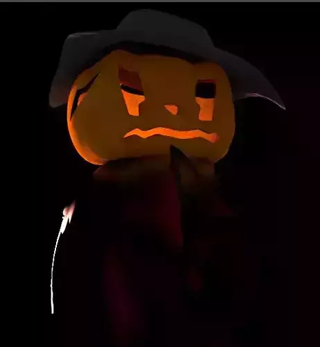 Spooky Pumpkin Head