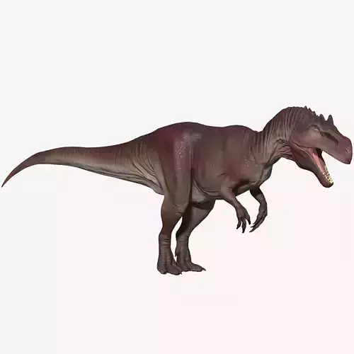 Allosaurus dinosaur Low-poly 3D model